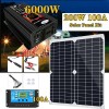 Unbranded 6000 Watts Solar Panel Kit 100A 12V Battery Charger