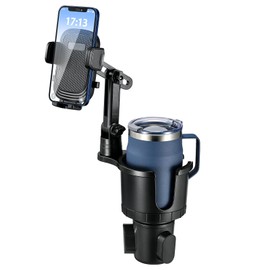 Smartphone Holder, Drink Holder, For Smartphones, Cars, 2-in-1 Cup Holder, Multi-functional, Smartphone Holder, Car Cup, 2-in-1 Drink, In-Car Holder, 360° Rotation, Phone Holder, Cup Holder Included,