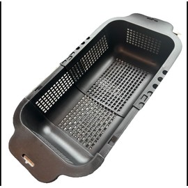 Extendable Over-Sink Colander Strainer, 34-45 cm, Black Fruits Vegetable Pasta Strainer Drainer Basket Colander