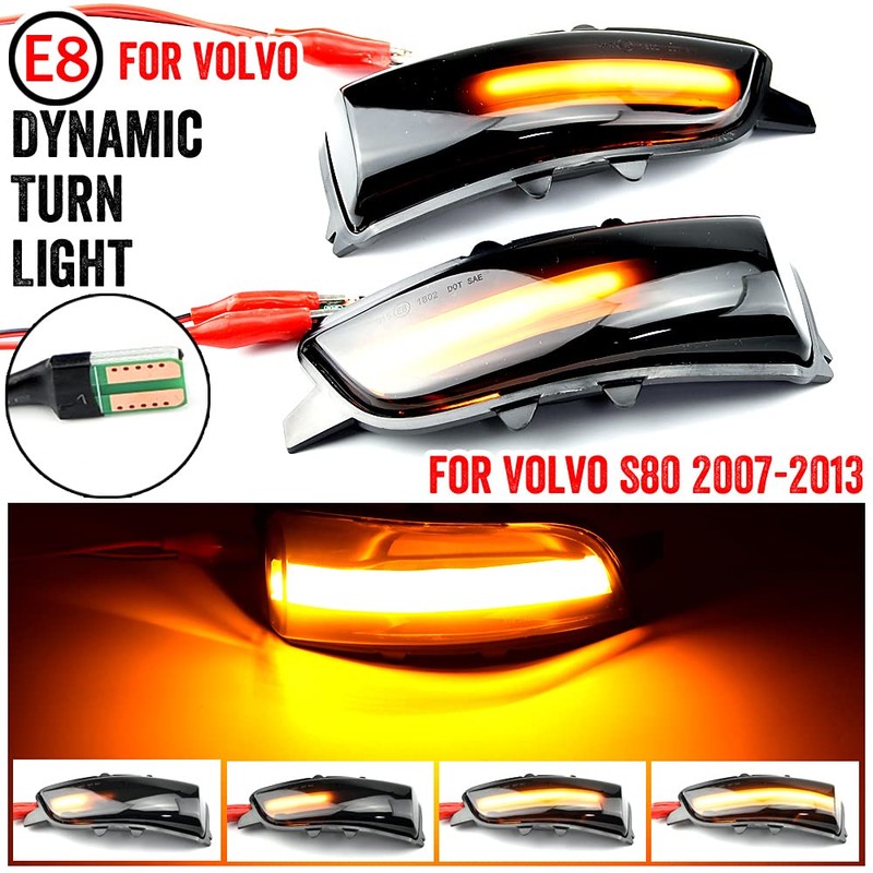 QKLsudua 2pcs Dynamic Sequential Blink LED Side Mirror Turn Signal