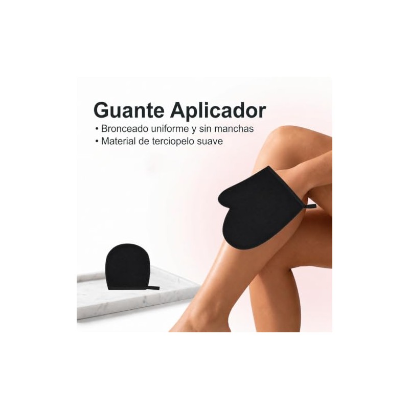 Guante Aplicador de Autobronceador y Exfoliante Corporal Reutilizable