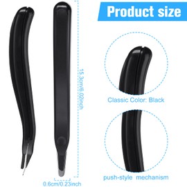 24 Pcs Magnetic Staple Remover Bulk Staple Remover Puller Staple Remover Pen Universal Tool Staple Puller Tool Rubberized Staples Remover for Office, School and Home (Black)