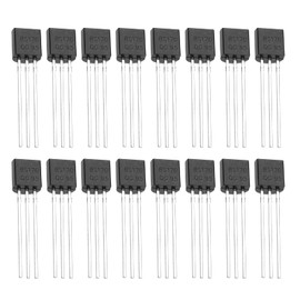 eMagTech Pack of 50 BS170 Mosfet Transistor Replacement N Channel Rectifier MOSFET Tube N-Channel Field Effect Tubes Accessories for Electronic DIY Project DC Motor Control