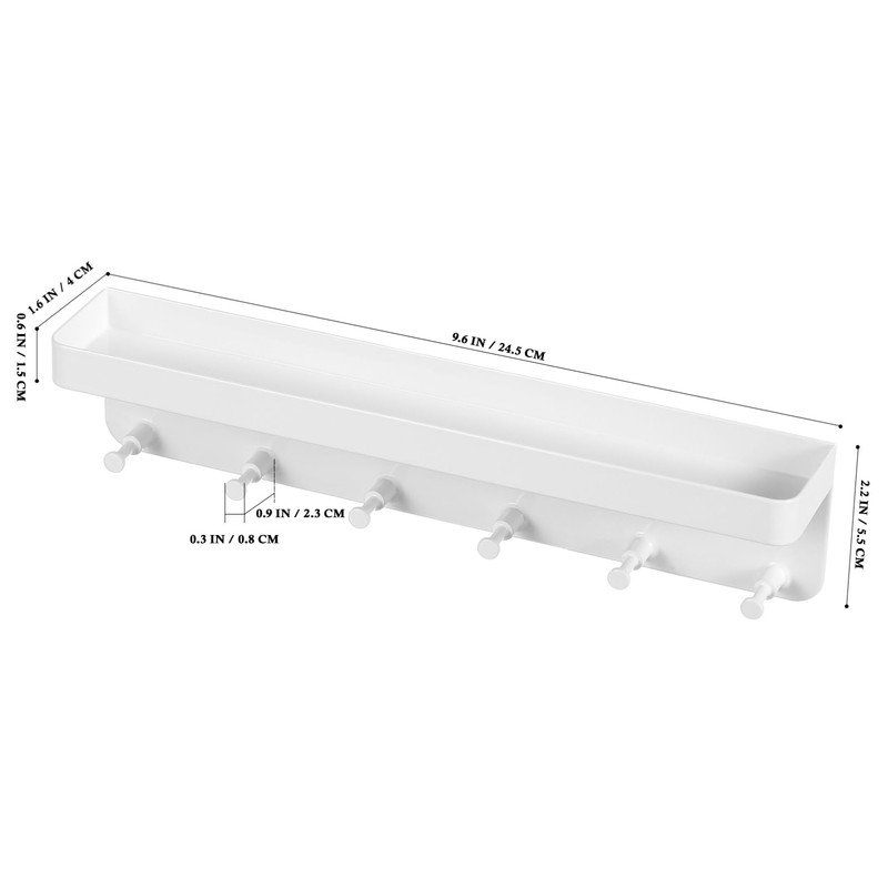 Operitacx Medal Hanger Display, Wall-Mounted Trophy Shelf with Hooks Medal