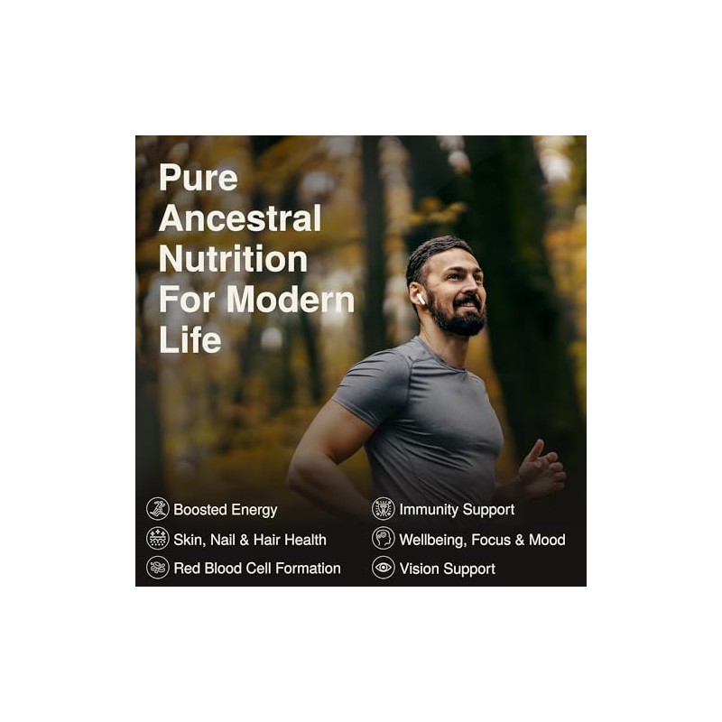 Grass Fed Beef Liver Capsules - 3X Pack, 180 x