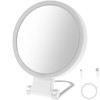 LSCSJUNS 30X Magnifying Mirror with Light 360° Rotating Lighted Makeup
