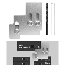 Generator Interlock Kit Fit for Square D QO Homeline 100 Amp or 125 Amp Panel, 3/4" to 7/8" Spacing Between Main and Branch Breaker
