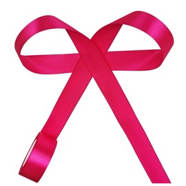 Rose Red Satin Ribbon for Gift Wrapping & DIY Crafts - 1.5 Inch x 25 Yards Solid Color Fabric for Hair Bows, Birthday, Wedding & Party Decoration & Sewing Projects