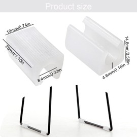 Floor Protectors for Chairs, Pack of 50 U-Shaped Chair Leg Protectors for Furniture Pipes. Protectors Velcro Fastening, Parquet Protectors, Suitable for Sledge Seats, Furniture Gliders, Chair Leg