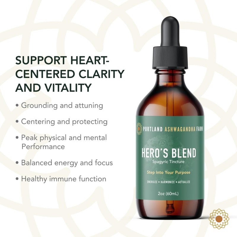 Portland Ashwagandha Farm Hero’s Blend 4oz Grounded, Attuned, Centered &