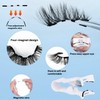 Magnetic false eyelashes,Long Lasting Reusable With Applicator,Magnetic Lashes,Natural Look No