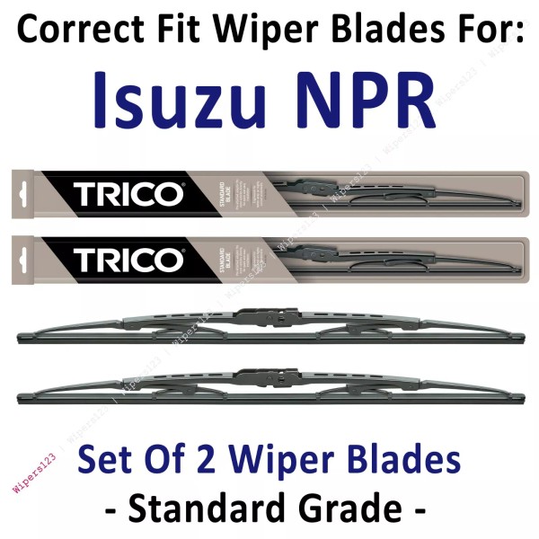 Trico Wiper Blades 2-Pack Standard - fit 1996+ Isuzu NPR