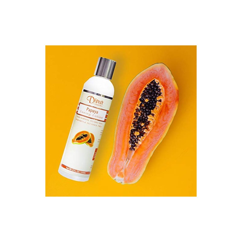 Dinur Cosmetics Papaya Toning Lotion 8 fl. oz. 250 ml.