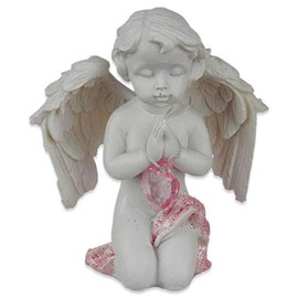 mtb more energy Decorative Angel "Protecting Heart" - Angel Guardian Angel Figurine Cherubinchen - Height 8 cm - Decoration Figure Baby Angel