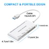 USB3.0 Multi Card Reader, High Speed SD/TF/CF/Micro SD/XD/MS 7-in-1 Memory