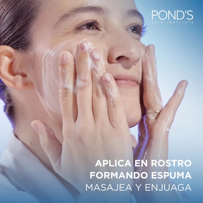 Limpiador Facial POND'S con Ácido Hialurónico + Vitamina B3