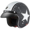 Bogotto V541 Rebel Jet Helmet, Black/White, XS