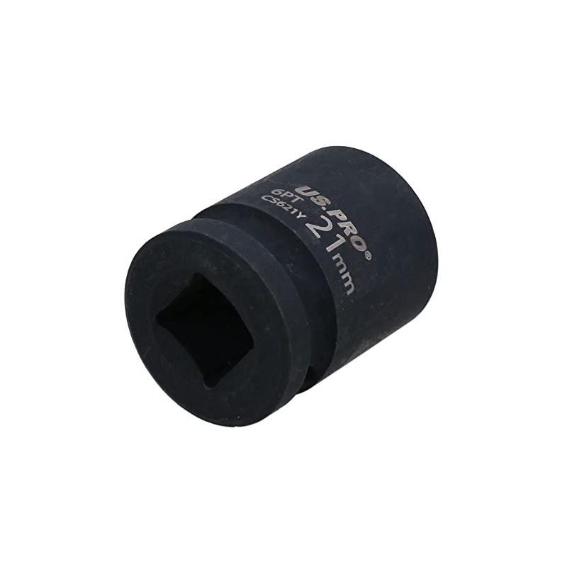 21mm Metric Shallow Impact Impacted European Style Socket 1/2" Drive