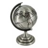 Idecor Esfera Mundo Globo Terráqueo Jumbo 8 Cm Laton Decoración