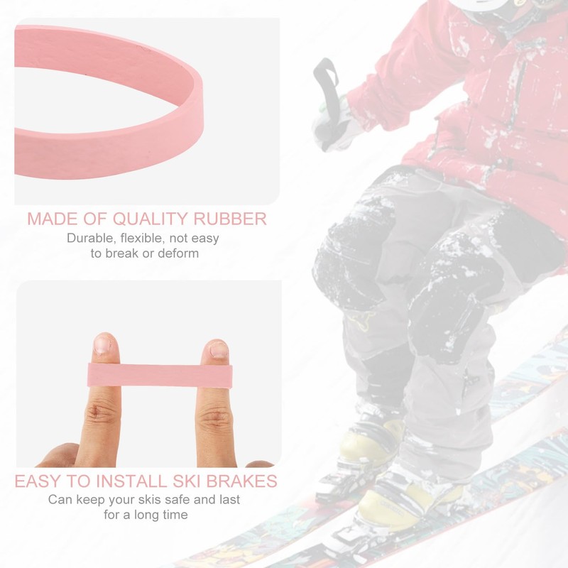 lasuroa 32pcs Ski Brake Retainers, Snowboard Brake Bands Retainers Brake