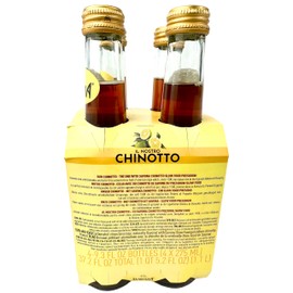 Lurisia Chinotto Italian Soda 4 x 9.3 Fl Oz (275ml) - Cola - Carbonated Sparkling Juice from Chinotto - Citrus Soft Drink - Non-Alcoholic Bitter Aperitif - Myrtle Leaf Orange Tree - Chinotto di Liguria - Sparkling Fruit Beverage from Italy