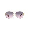 Coach HC7059 Sunglasses, Purple/Gold/Grey Purple Gradient, 58 mm