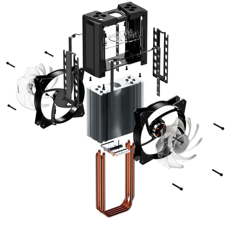 Cooler Master MasterAir MA410M CPU Cooling System - ARGB Hologram