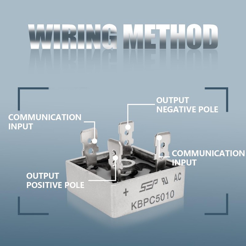 Innfeeltech 6 Pcs Bridge Rectifier Diodes KBPC5010 50A 1000V Single