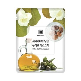 Anna Holtz 25ml Olive High-Moisture Gel Mask Pack infused with Shea Butter, Moisturizing and Nourishing Sheet Mask for Daily Use / 쉐어버터에 담은 올리브 고보습 겔 마스크팩 25ml 보습 영양 1일 1팩 시트