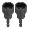sourcing map 2pcs Magnetic Nut Driver 19mm Hex Drive Socket