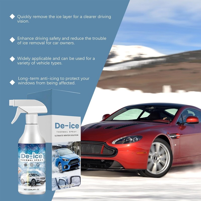 2pcs Deicing Agent, Window Snow Spray, Deicing Spray, Melting Spray,