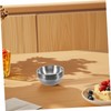 iplusmile 6pcs Stainless Steel Sauce Dishes Round Mini Bowls for