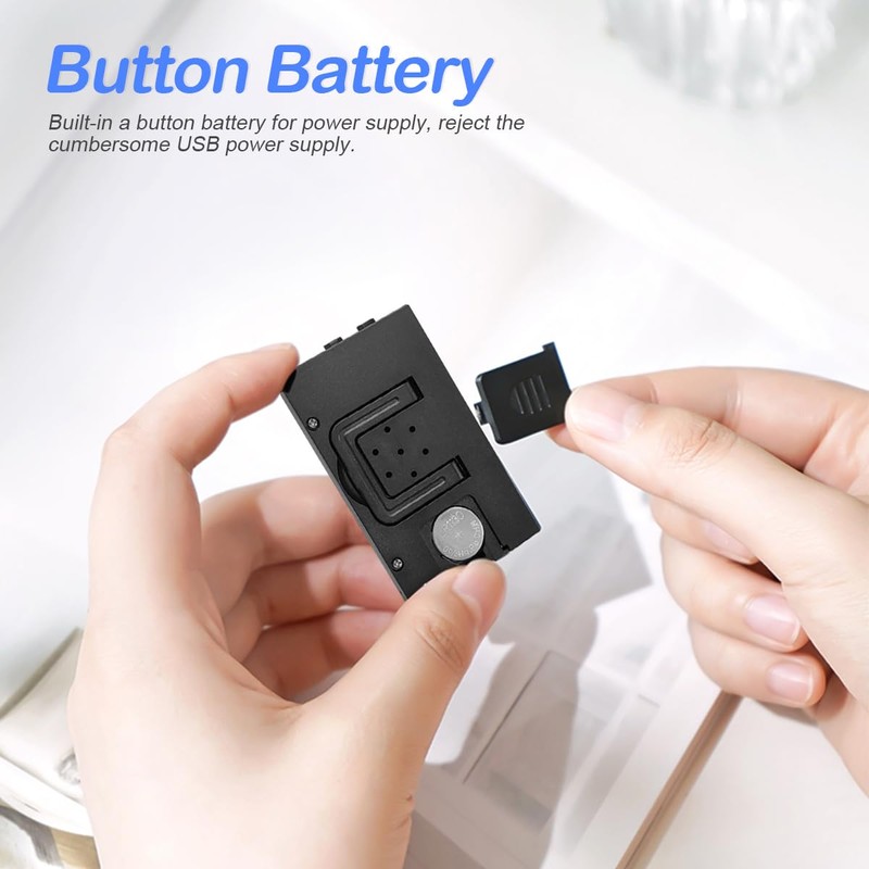 Osilly Mini Digital Clock for Car Dashboard, Battery Operated &