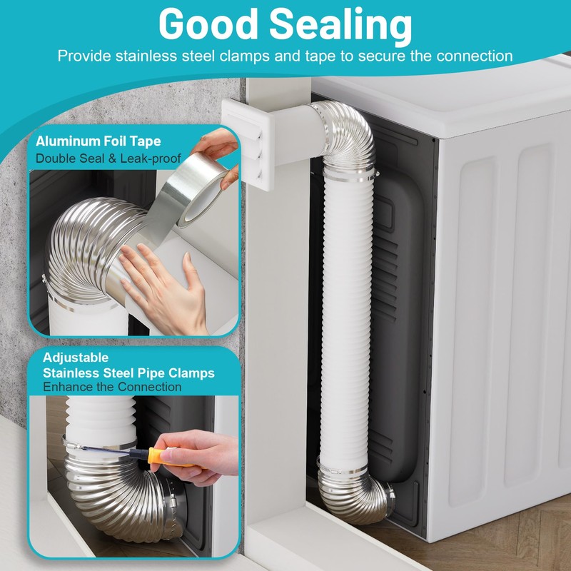 Chiligent 4 Inch 90 Degree Galvanized Dryer Vent Elbow, 2