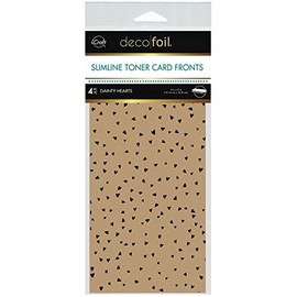 Deco Foil Kraft Toner Sheets 4"X9" 4 Pack - Dainty Hearts