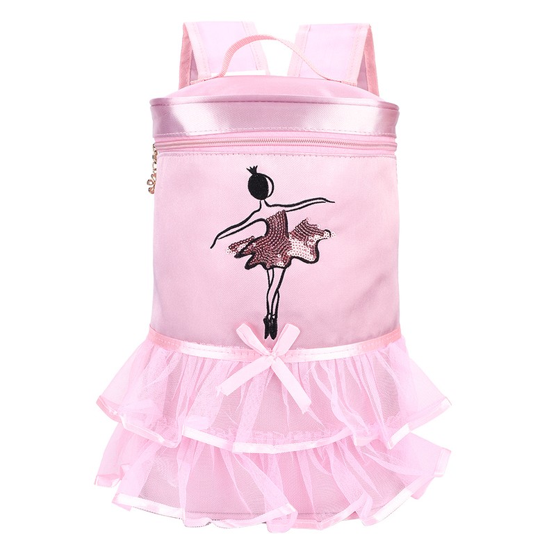 Children Ballet Dancing Satin Backpack Ballerina Girl Sequined Shoulder Bag