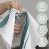 100% Cotton Tea Towel - Teal Stripe Pattern, Pack of