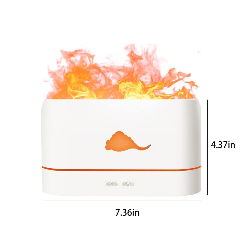 Flame Diffuser Aromatherapy Diffuser Humidifier, Ultra-Silent & Auto Shut-Off Function