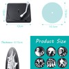 Kinsinder Pack of 6 Retro Vinyl Record Coasters, Non-Slip Rubber