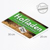 High-Quality Sign Made of Aluminium Dibond "HOFLADEN - Verkauf hier
