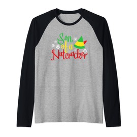 Son Of A Nutcracker Shirt Funny Christmas Costume Raglan Baseball Tee