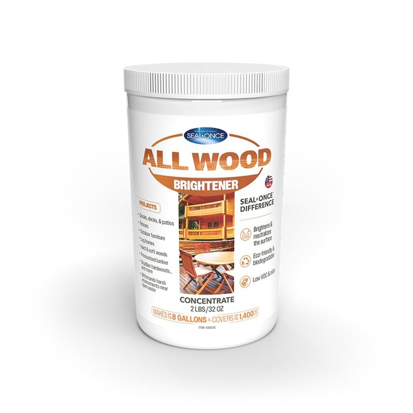 Seal Once All Wood Brightener, Rejuvenate and Restore The Natural
