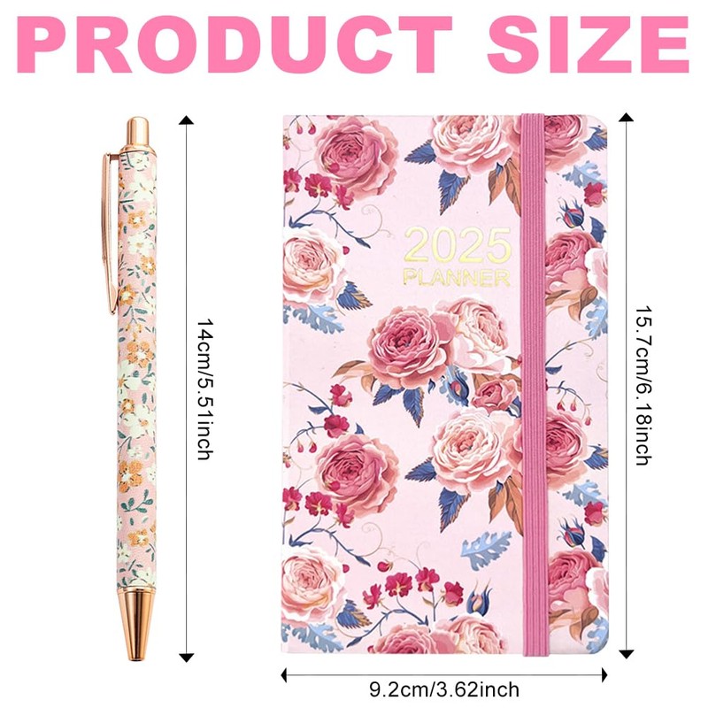 Pocket Calendar 2025 Small Diary 2025 A6 1 x Calendar