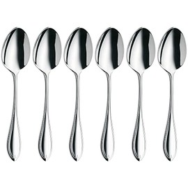 WMF Premiere Espressolöffel Set 6-teilig, 10,8 cm, Cromargan protect Edelstahl poliert, kratzbeständig, spülmaschinenfest