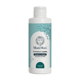 Shampoo Capilar Matizador De Canas Órgano Y Nogal MatiMati Sin Sulfatos y Parabenos, Fortalece 425 ml                                                 