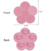 Pink Silicone Makeup Brush Cleaning Bearings with Suction Cups, Silicone