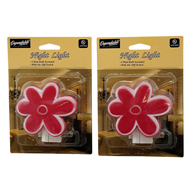 Dependable Industries inc. Essentials Set of 2 Night Light On/Off