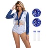 Voyaloc Women's Star Cheerleader Costume High School Cowboys Cheerleading Uniform