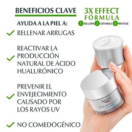 Eucerin Refill Crema anti edad Hyaluron-Filler Crema de Da FPS15 (50 ml) con cido hialurnico que ayuda a reducir lneas de expresin                    