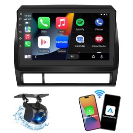 9 inch Car Radio Stereo Head Unit Upgrade for Toyota Tacoma 2005-2015 with Android12/5G WiFi/Wireless CarPlay/Android Auto/Touch Screen/GPS Navigation/Bluetooth/FM Radio/AHD Backup Camera(4G+64G)